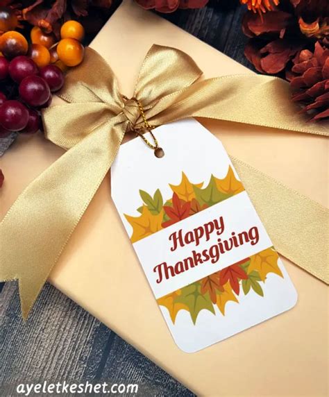 Printable Thanksgiving tags (cute and easy) - Ayelet Keshet