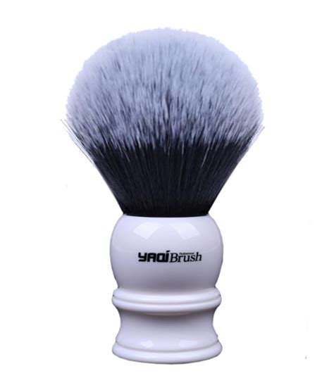 YAQI 30mm White Tuxedo Brush BLADE SHAVING SHOP AUSTRALIA