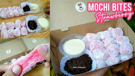 MAU NANGIS INI ENAK BANGET MOCHI BITES STRAWBERRY VIRAL RESEP