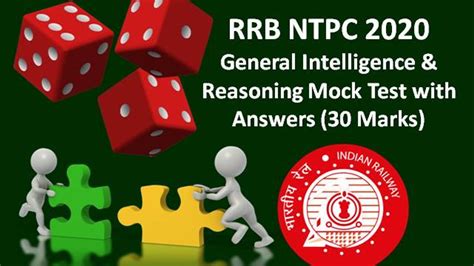 Rrb Ntpc Mock Test Practice General Intelligence Reasoning Mock