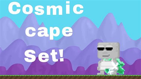 GrowTopia Cosmic Cape Set Challange Ft Zeus YouTube