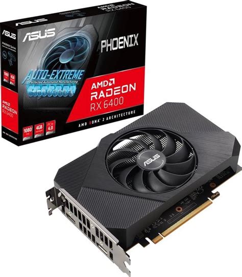 Видеокарта AMD Radeon RX 6400 4GB GDDR6 Phoenix ASUS (PH-RX6400-4G ...