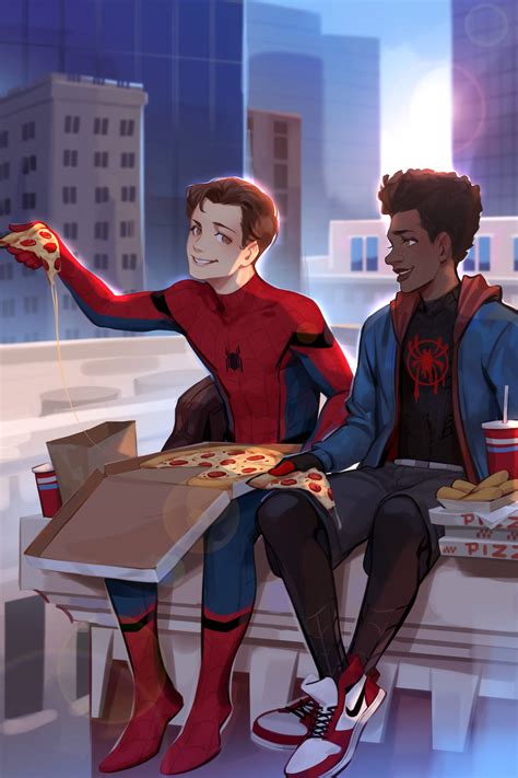 Miles Morales And Peter Parker Fanart Upsportal Smartkargo Hot Sex