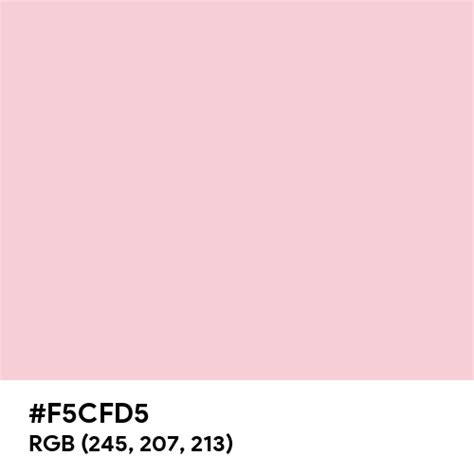 Light Blush Color Hex Code Is F5cfd5