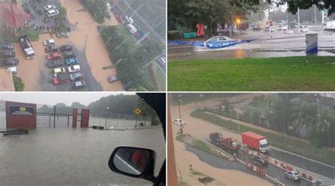 Banjir Kilat Di Beberapa Kawasan Di Shah Alam Seksyen 17 24 25 Dan