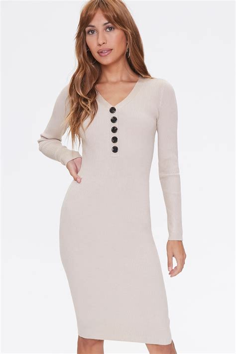 Ribbed Sweater Knit Dress