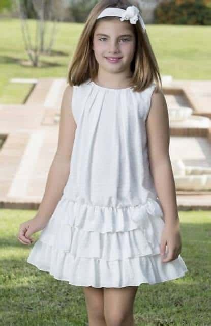 Vestido Branco Infantil Modelos Deslumbrantes Para Crian As