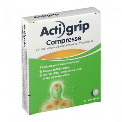 ACTIGRIP 12 Cpr 60 Mg 2 5 Mg 500 Mg Pharmaglamour Farmacia On Line