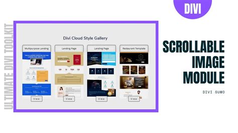 Scrollable Image Module For Divi Divi Sumo Youtube