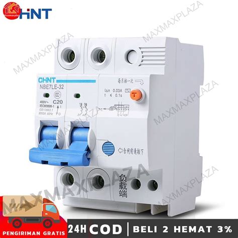 Jual Elcb Rcbo P N A Chint Leakage Circuit Breaker Household With