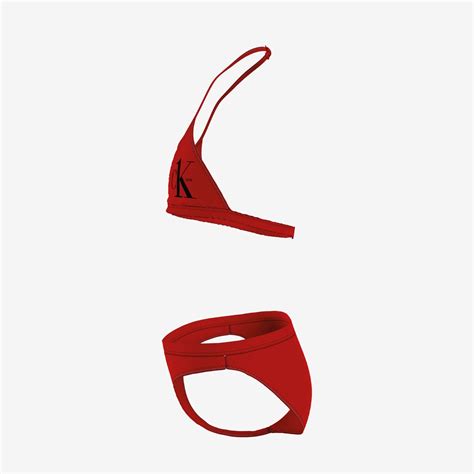 Calvin Klein Triangle Ocuk K Rm Z Bikini Tak M Ocuk Mayo Mayo Ort