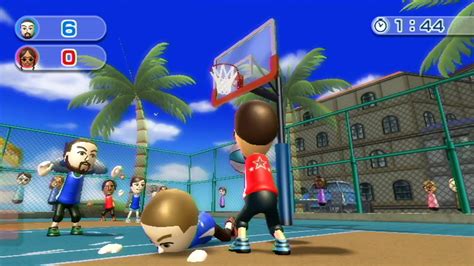 World Of Playthroughs Wii Sports Resort Basketball Pickup Game YouTube