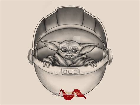 Baby Yoda Grogu - Lineart by rylandir on DeviantArt