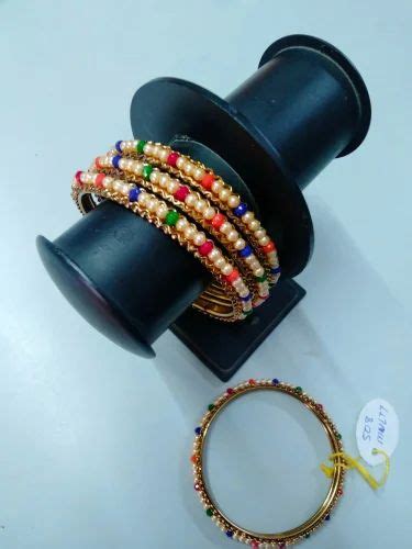 Multicolor Alloy Steel Moti Design Bangles At Rs 54 Set In Mumbai ID