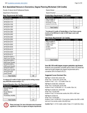 Fillable Online Coursehero Comfile Ba Econdegree Planning