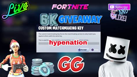 LIVE 6K GIVEAWAY FORTNITE CUSTOM MATCHMAKING NAE SOLO DUO SQUAD