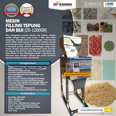 Jual Mesin Filling Tepung Dan Biji Gr Di Surabaya Toko Mesin