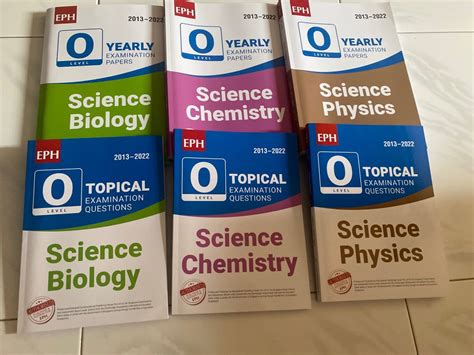 O Level Science Biology Physics Chemistry Yearly Topical Tys