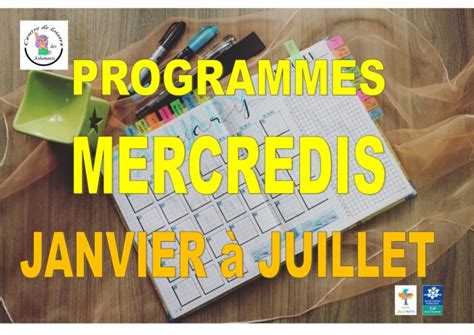 Programme mercredis de janvier à juillet 2024 SIVOM des Asbamavis