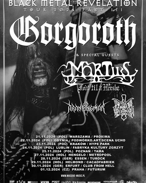 Gorgoroth European Fall Shows Confirmed Metal Storm