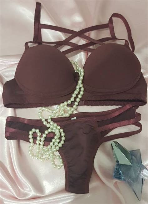 Lingerie Conjunto de Microfibra Strappy Sutiã e Calcinha Elo7