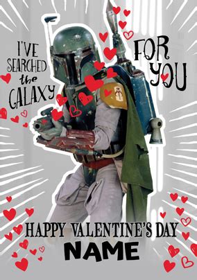 Boba Fett Valentine S Day Card Star Wars Funky Pigeon