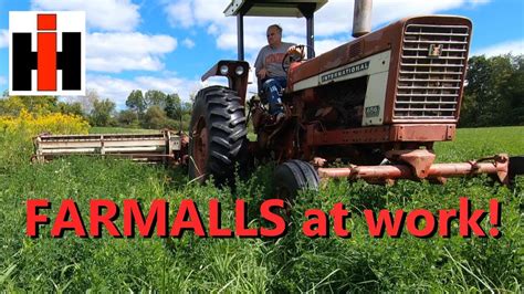 Farmall Tractors At Work Making Hay Youtube