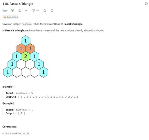 Leetcode Pascal S Triangle Kotlin