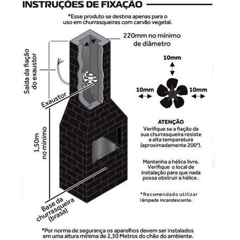 Exaustor Ventilador Axial De Churrasqueira Ilumina O Ventisol Exc