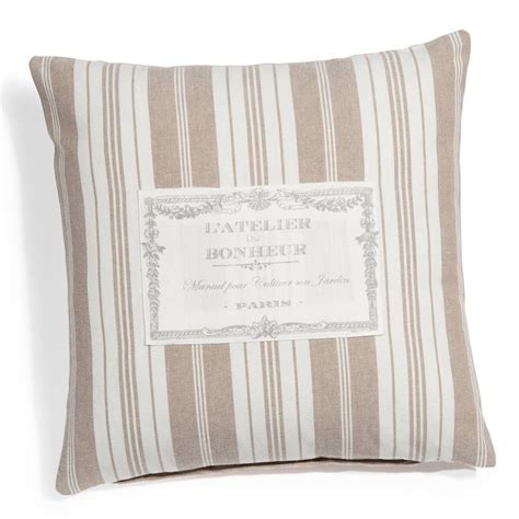 Housse De Coussin En Coton Beige 40 X 40 Cm FELICITE ATELIER Maisons