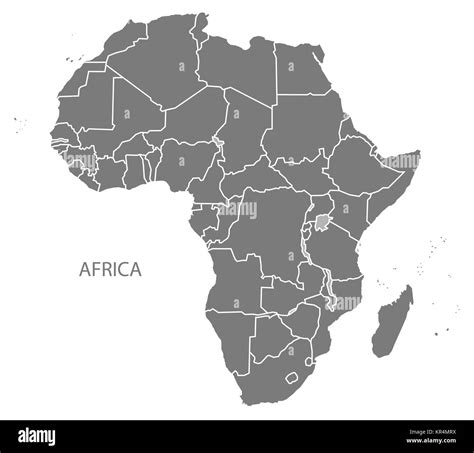 Africa map Black and White Stock Photos & Images - Alamy