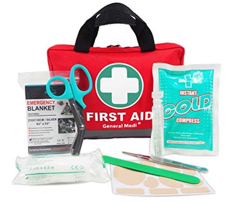 General Medi First Aid Kit 309 Pieces Reflective Bag Design