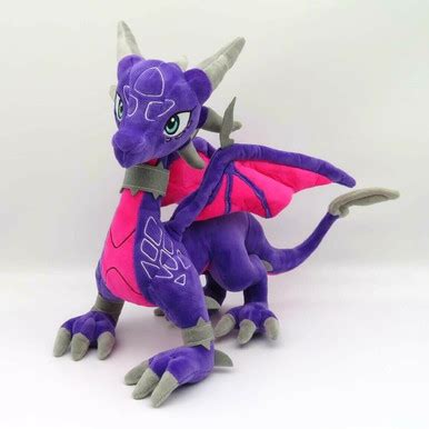 Fan made Cynder Dragon Plush Wired Wings Toy 30cm Tall - Vsupply Anime