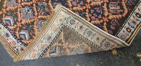 Tapis caucasien chaîne trame et velours en laine vers 1930 140 x