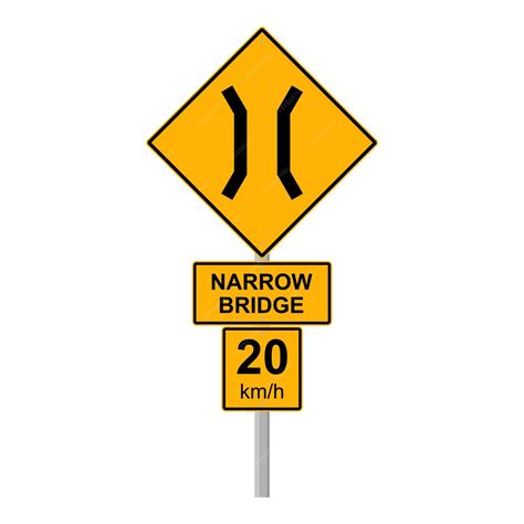 Narrow Bridge Sign