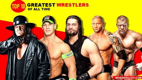 Top 10 Greatest Wrestlers Of All Time Wonderslist