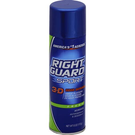 Right Guardr Sport Fresh Antiperspirant 6 Oz Aerosol Can Desodorantes Para Hombres Selectos