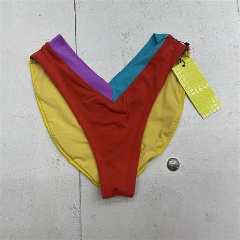 Oneone Swim Oneone Jesse Brighton Colorblock Bikini Bottoms Womens