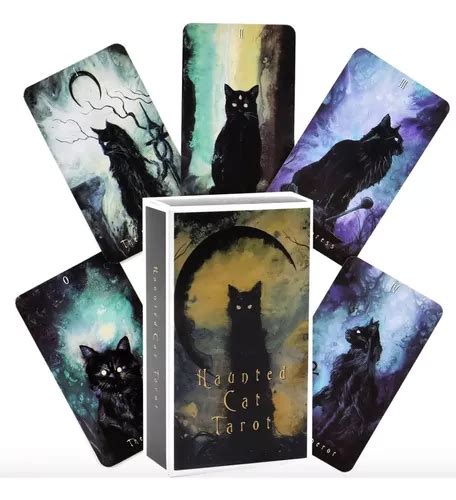 Tarot Haunted Cat 78 Cartas Gato Embrujado Oscuro Meses sin interés