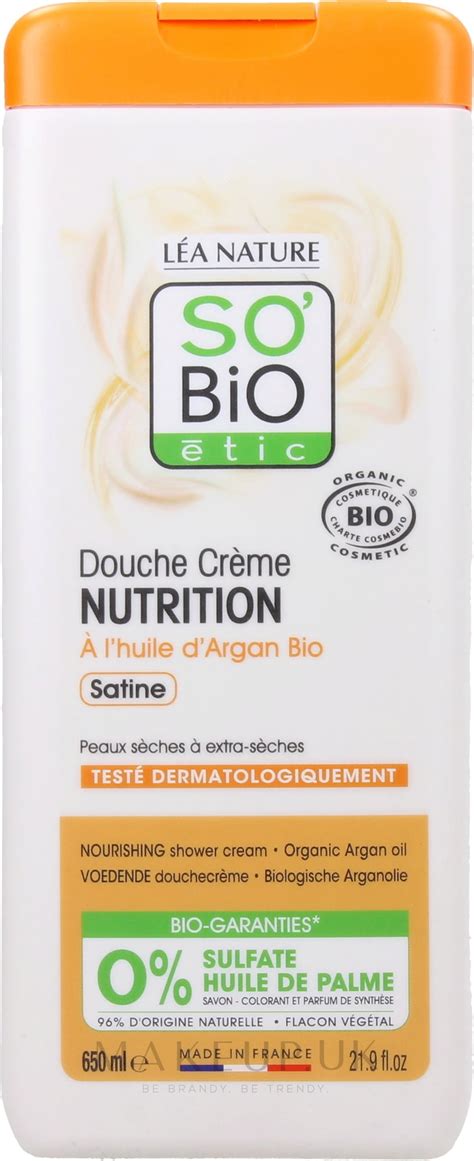 So Bio Etic Argan Oil Nourishing Shower Cream Shower Cream Gel With