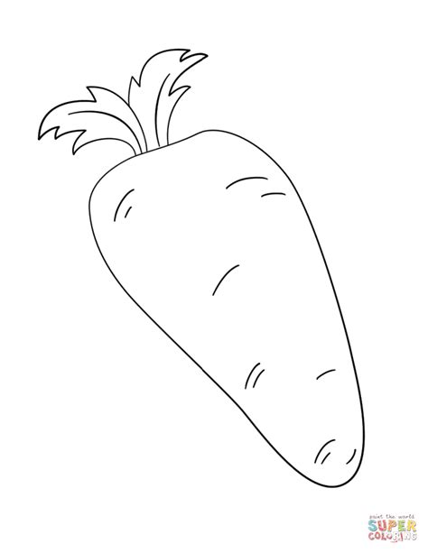 Carrot Coloring Page Free Printable Coloring Pages