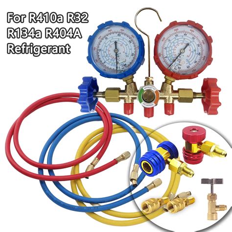 R410A R32 R134a R404A Manifold Gauge Set HVAC A C Refrigeration