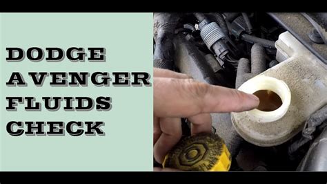 How To Check Dodge Avenger Fluids Maintenance Youtube