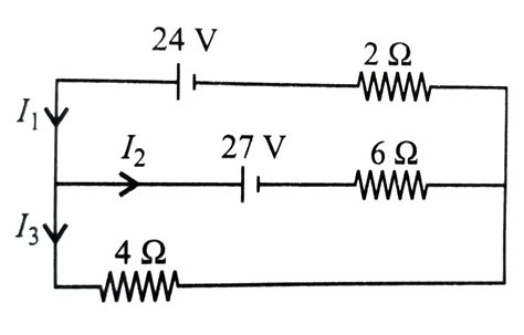 Using Kirchhoff S Laws Find The Currents I I And I Of The N