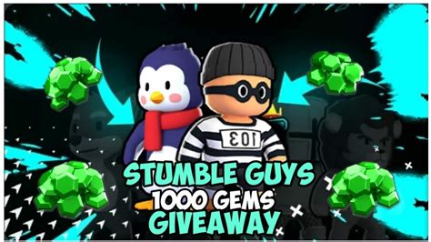 Gems Giveaway In Stumble Guys Youtube