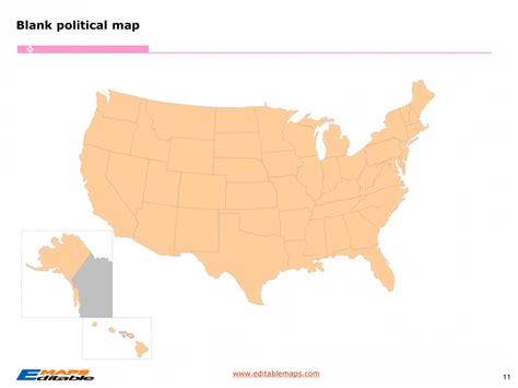 United States map - Editable PowerPoint Maps