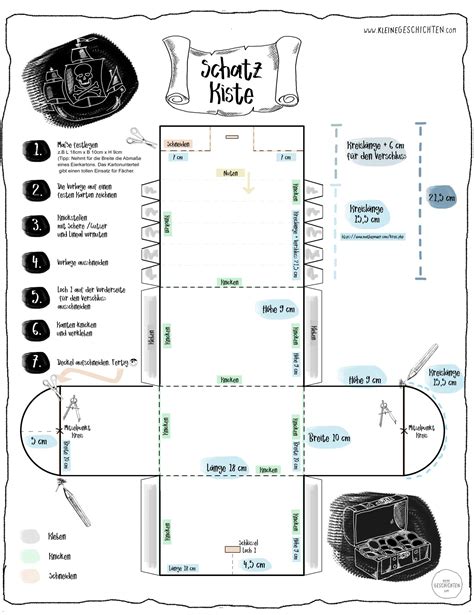 Echte Piraten Schatztruhe Kleine Geschichten Schatztruhe Basteln