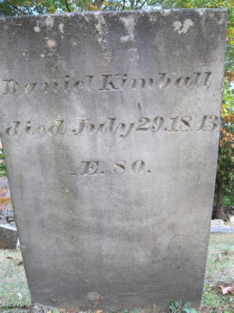 Daniel Kimball 1763 1843 Find A Grave Memorial