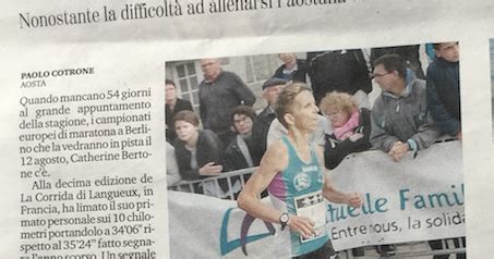 Atletica Sandro Calvesi Dot Blog La Stampa Oggi Bertone In Crescita A