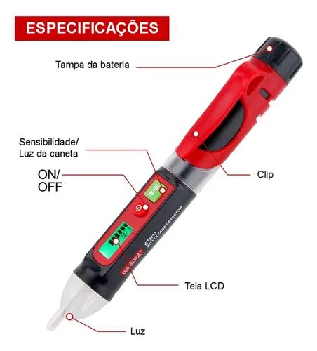 Caneta Teste El Trico Detector Tens O Sem Contato Volt Metro Venda Em